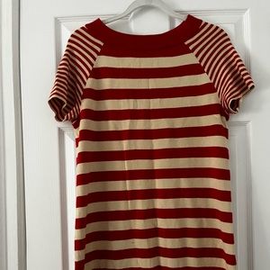 Kate Spade stripe sweater dress size L